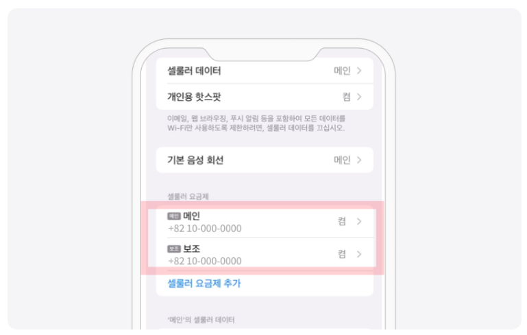 iOS — 개통 완료