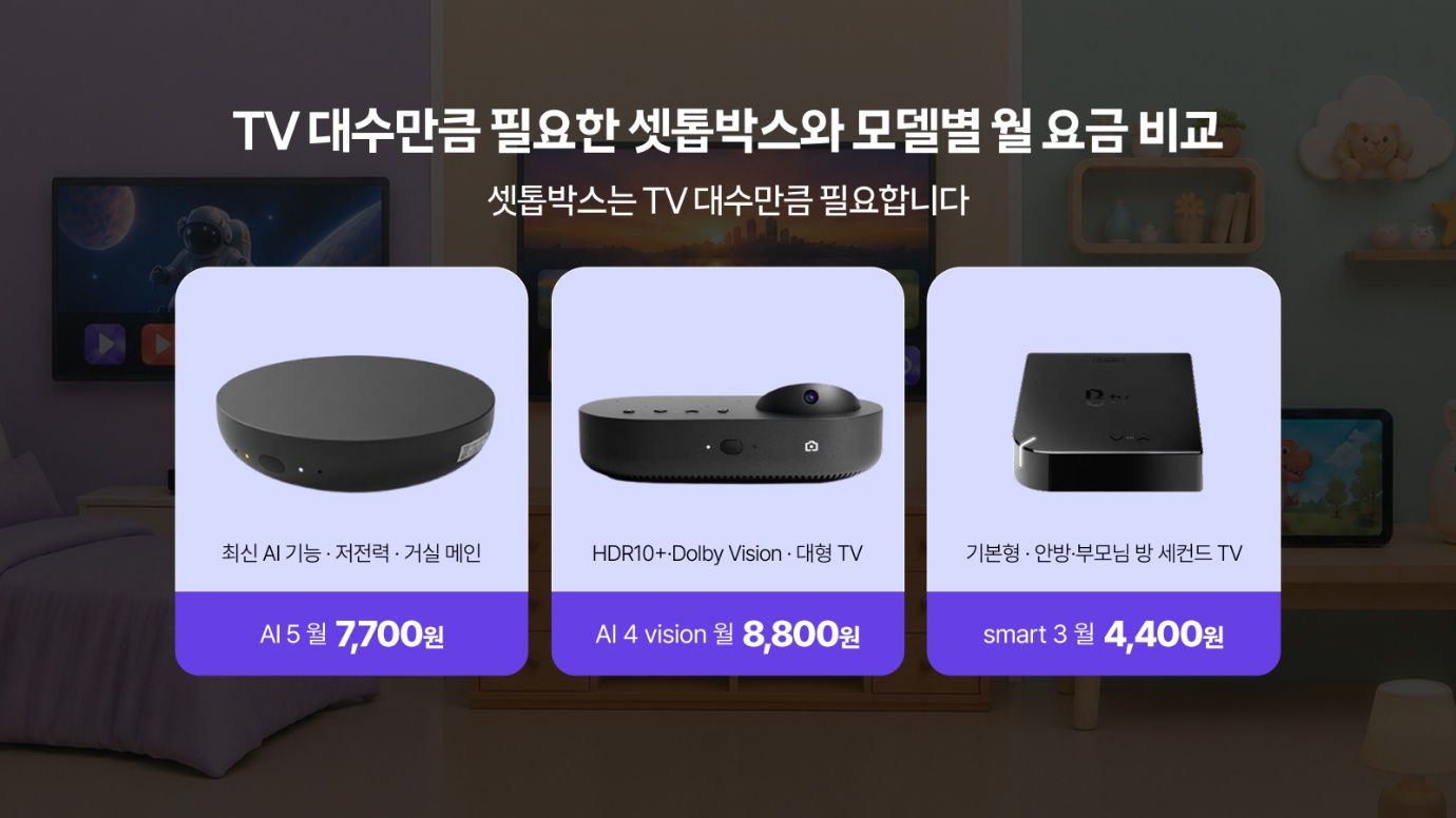 인터넷만 쓸 때와 B tv를 묶었을 때, 월 요금 차이 관련 이미지